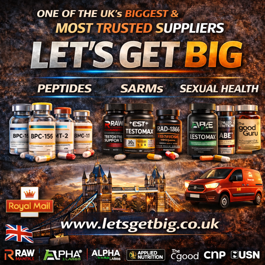 Let’s Get Big – One of the UK’s Most Trusted Suppliers for Peptides, SARMs & Sexual Health Products