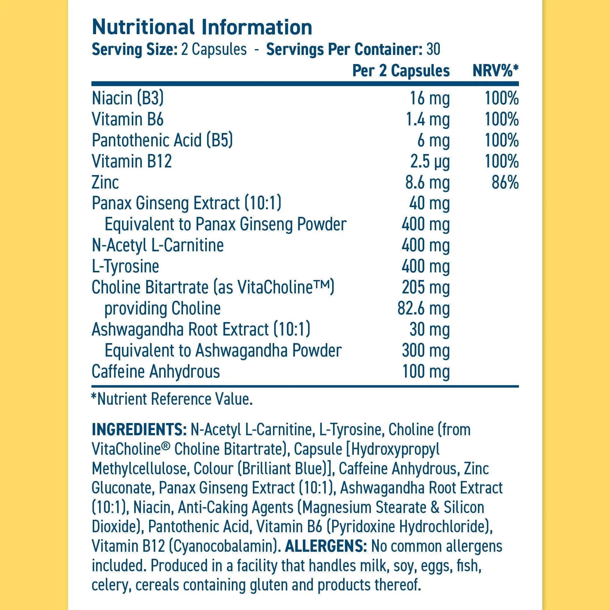 Applied Nutrition Brain Fuel Capsules (60 Capsules)