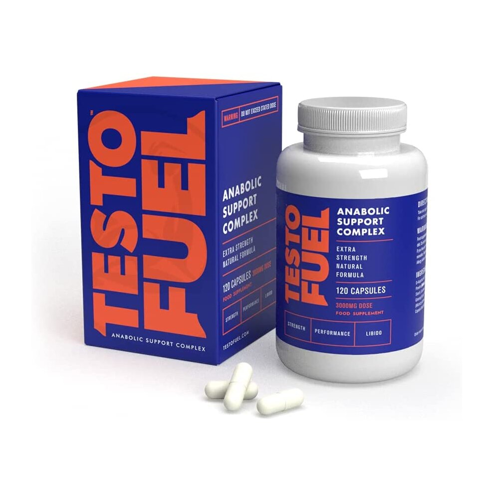 Testo Fuel Extra Strength Anabolic Testo Support Formula 120 Capsules UK