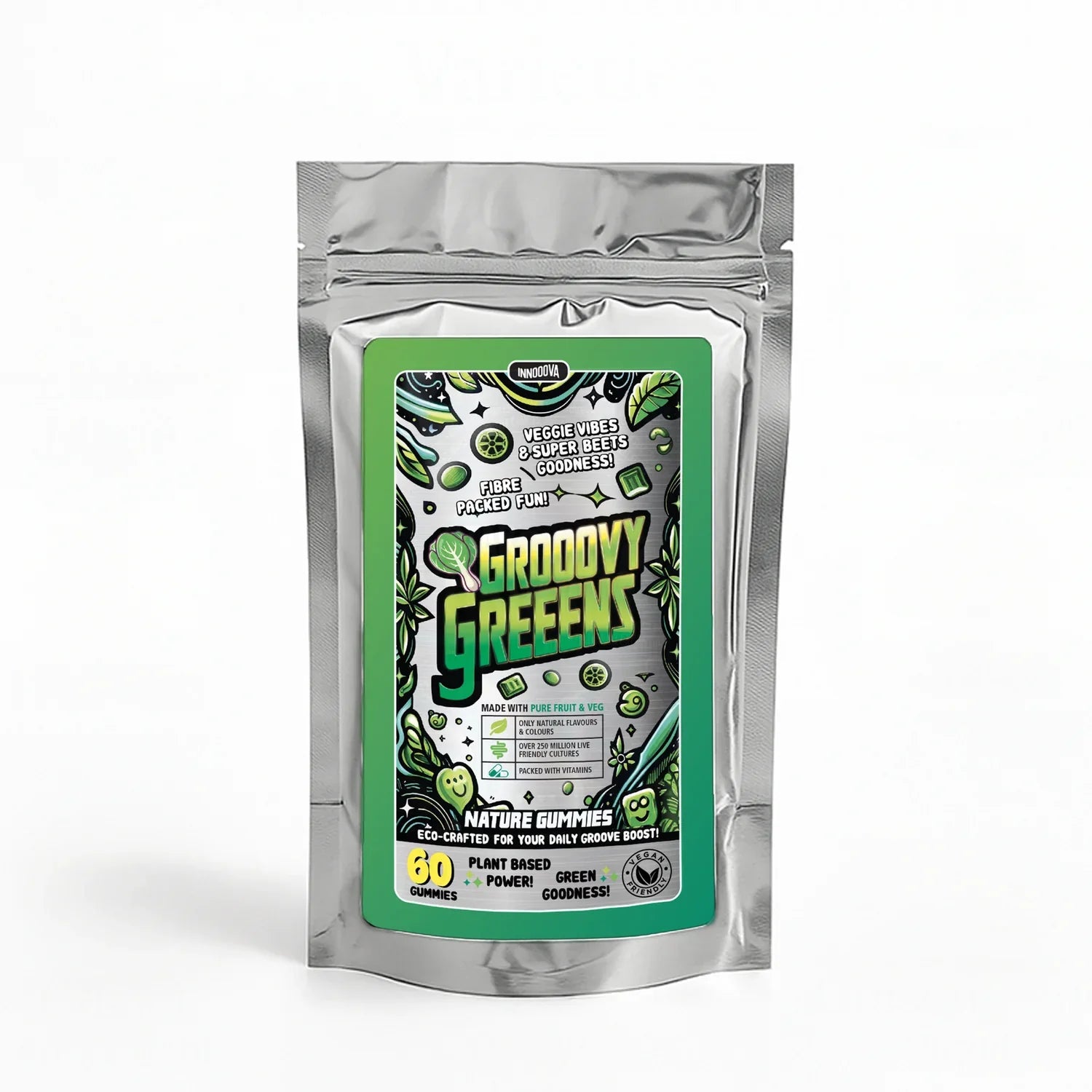 Groovy Greens By Inooova 60 Gummies