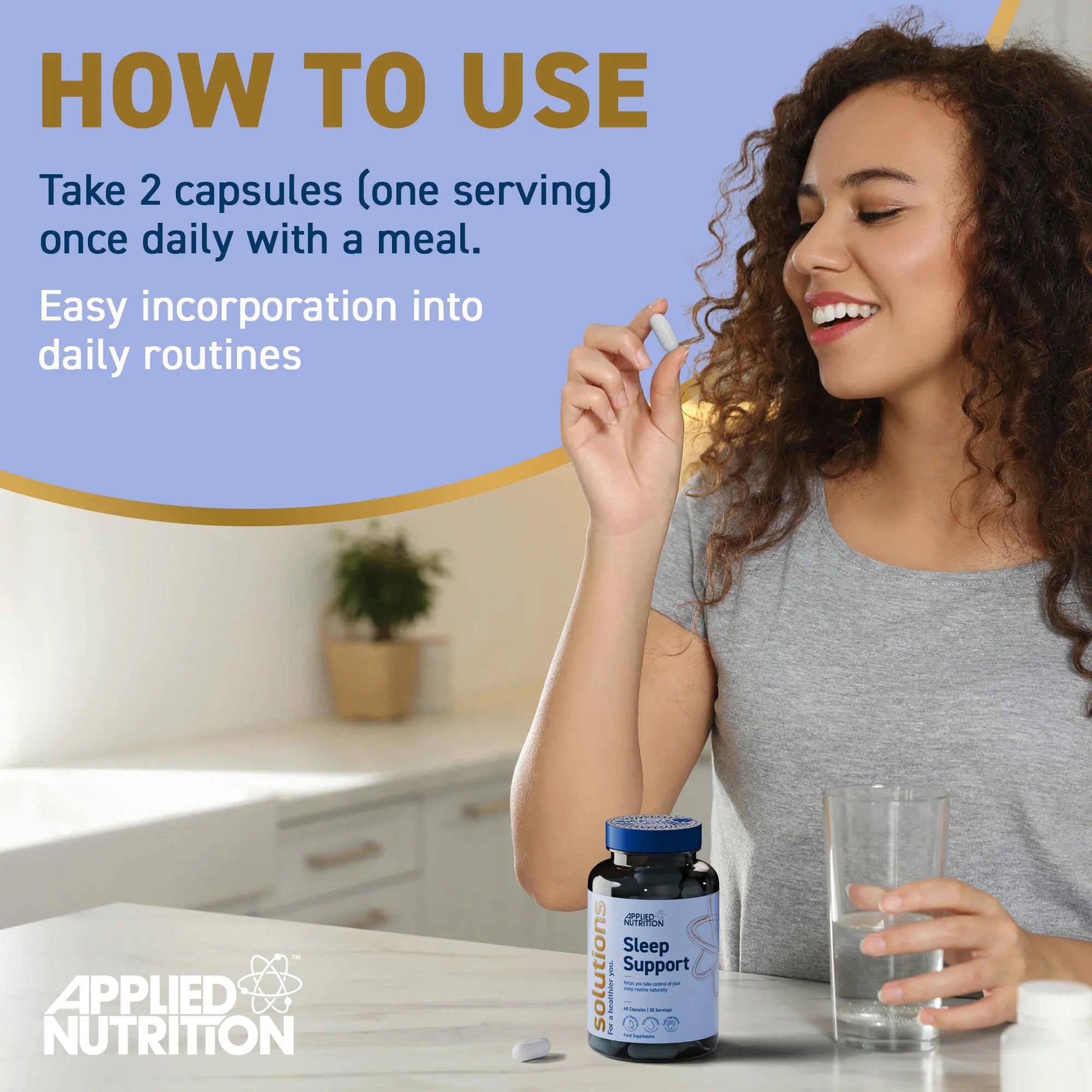 Applied Nutrition Sleep Support Capsules (60 Capsules)