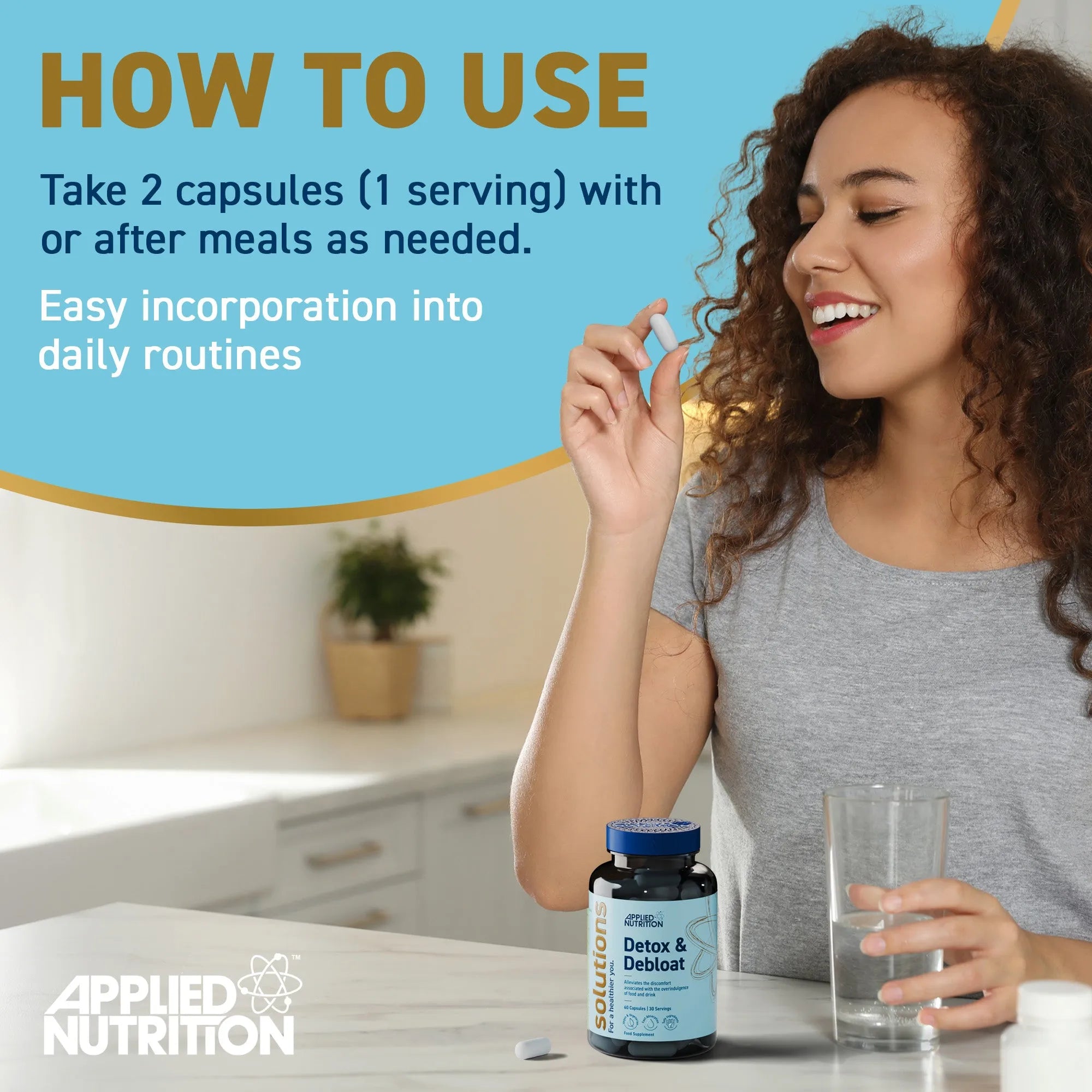 Applied Nutrition Detox & Debloat Capsules (60 Capsules)
