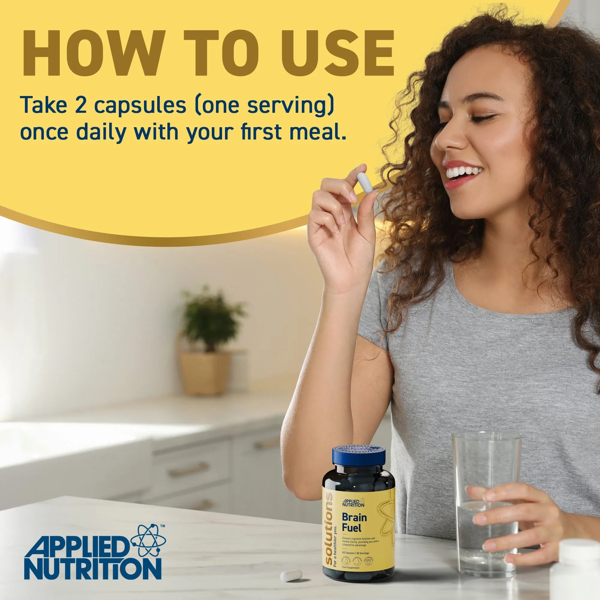 Applied Nutrition Brain Fuel Capsules (60 Capsules)