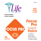 Life Natural Cures Focus Pro Support Patch (30 Patches)