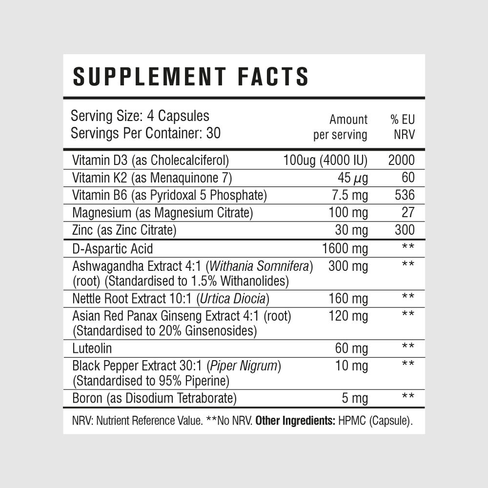 Prime Male 100% Natural Testosterone Booster supplement 120 capsules